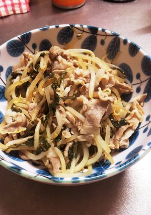 おつまみにも♡簡単豚もやポン酢炒め-レシピのメイン写真