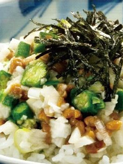 オクラ長いも納豆丼-レシピのメイン写真