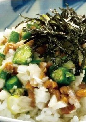 オクラ長いも納豆丼-レシピのメイン写真