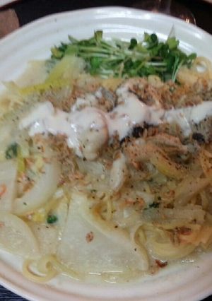 血管ダイエット食706（無油かきパスタ）-レシピのメイン写真