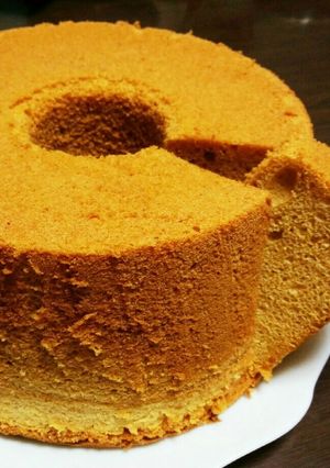 ビターなキャラメルシフォンケーキ♪-レシピのメイン写真