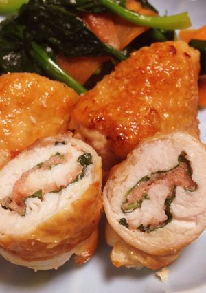 ◎梅しそささみのパリッと鶏皮ロール◎-レシピのメイン写真