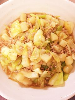 簡単☆キャベツとひき肉の炒め煮☆-レシピのメイン写真