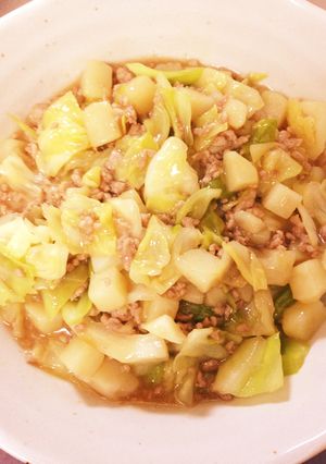 簡単☆キャベツとひき肉の炒め煮☆-レシピのメイン写真
