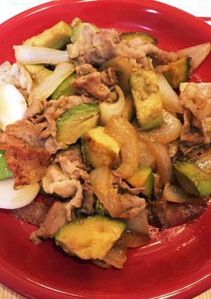 豚肉とアボカドのこっくり炒め-レシピのメイン写真