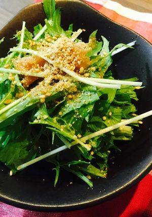 水菜とハチミツ梅干しのさっぱり和え-レシピのメイン写真