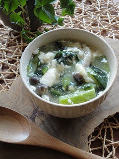 小松菜と豆腐とカニカマの中華風煮込み-レシピのメイン写真