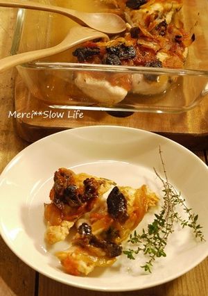塩レモンハーブ鶏胸肉プルーンソース焼き-レシピのメイン写真