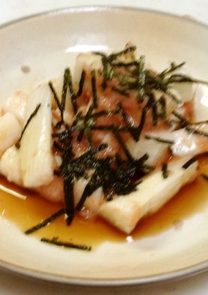 超簡単。山芋の梅肉和え切って和えるだけ。-レシピのメイン写真
