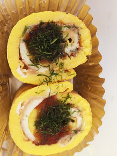 卵とチーズのクルクル巻2(たこ焼き風味)-レシピのメイン写真