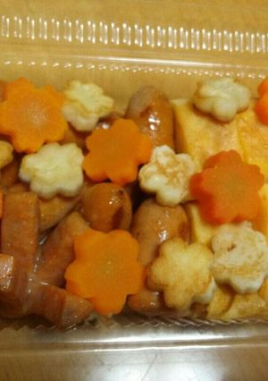 冷蔵庫の食材でお花見弁当-レシピのメイン写真