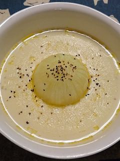 とろ~り新玉ねぎの豆乳スープ-レシピのメイン写真
