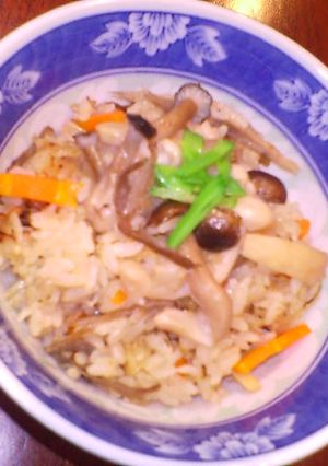 節つゆ氷!?でキノコの炊き込みご飯♦♫⁺-レシピのメイン写真