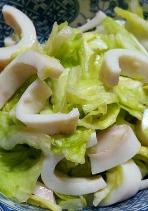 ❀春キャベツと塩イカの簡単酢の物❀-レシピのメイン写真