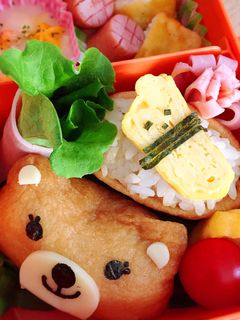 お稲荷さんのキャラ弁当♪-レシピのメイン写真