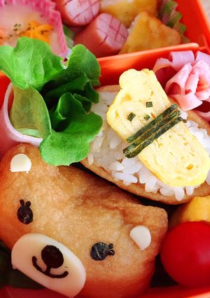 お稲荷さんのキャラ弁当♪-レシピのメイン写真