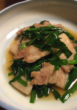 ニラ豚炒め-レシピのメイン写真