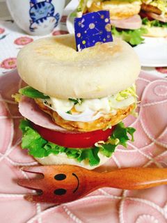 自作パンでソーセージエッグマフィン-レシピのメイン写真