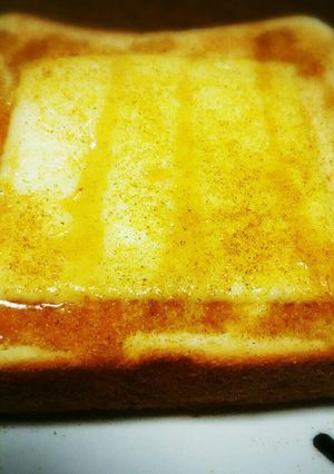 超簡単！カレーチーズメイプルのトースト-レシピのメイン写真