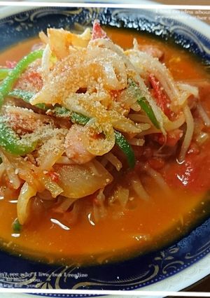 シャキシャキ野菜のトマト炒め-レシピのメイン写真