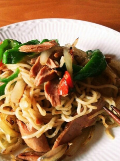 お一人様☆ タイ風グリーンカレー焼きそば-レシピのメイン写真