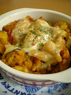 残り物のミートソースでポテトグラタン♪-レシピのメイン写真