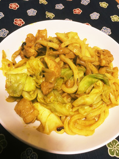 カレーうどん(炒め)-レシピのメイン写真