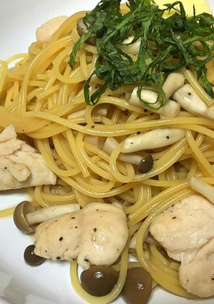 しそ香る、めんつゆバターの和風パスタ-レシピのメイン写真