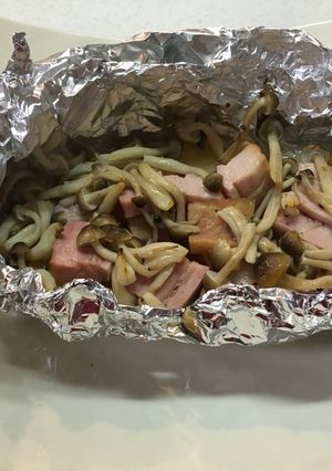 ☆厚切りベーコンとキノコのホイル焼き☆-レシピのメイン写真