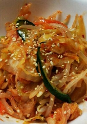 もやしとキムチでナムル野菜たぷっりサラダ-レシピのメイン写真