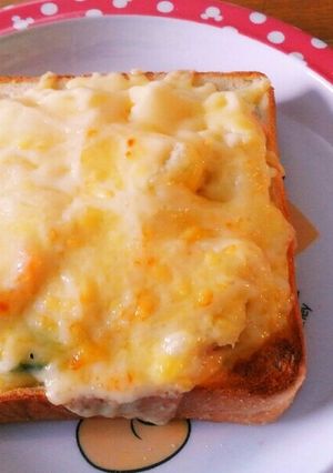 簡単！ポテサラ余りものチーズトースト-レシピのメイン写真