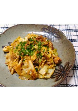簡単!!サバとキャベツの味噌炒め-レシピのメイン写真