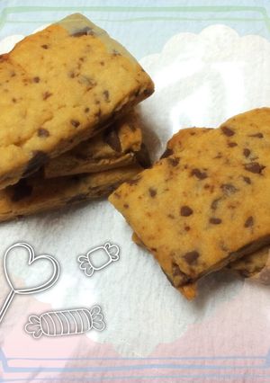全粒粉でザクザクチョコチップクッキー♪-レシピのメイン写真