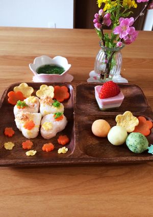 離乳食!ひな祭りプレート-レシピのメイン写真