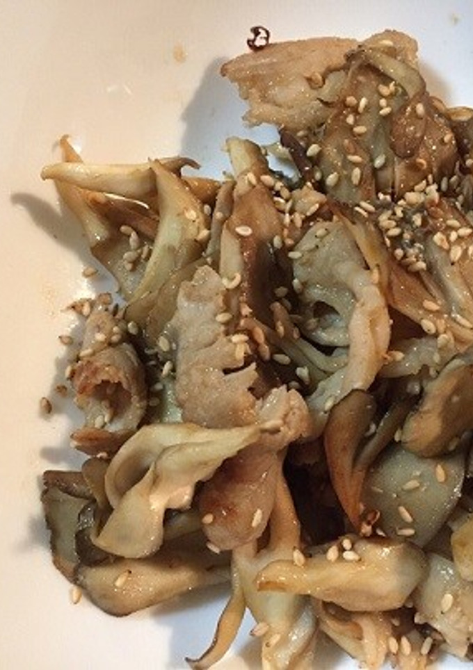 簡単なおかず☆豚と舞茸のカキ油炒め-レシピのメイン写真