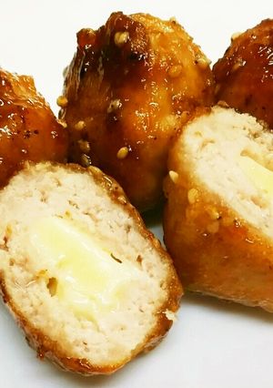 お弁当に!鶏ひき肉のチーズ照り焼き-レシピのメイン写真