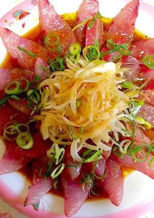 簡単なハマチのカルパッチョ-レシピのメイン写真
