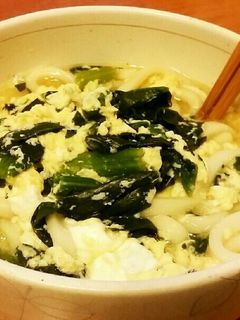 ほうれん草かきたまうどん-レシピのメイン写真