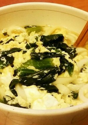 ほうれん草かきたまうどん-レシピのメイン写真