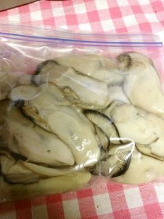 蒸し牡蠣の冷凍保存-レシピのメイン写真