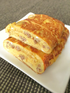 母の味❀ひき肉入り卵焼き-レシピのメイン写真