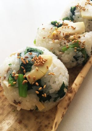 鯛とタケノコの混ぜ寿司むすび-レシピのメイン写真