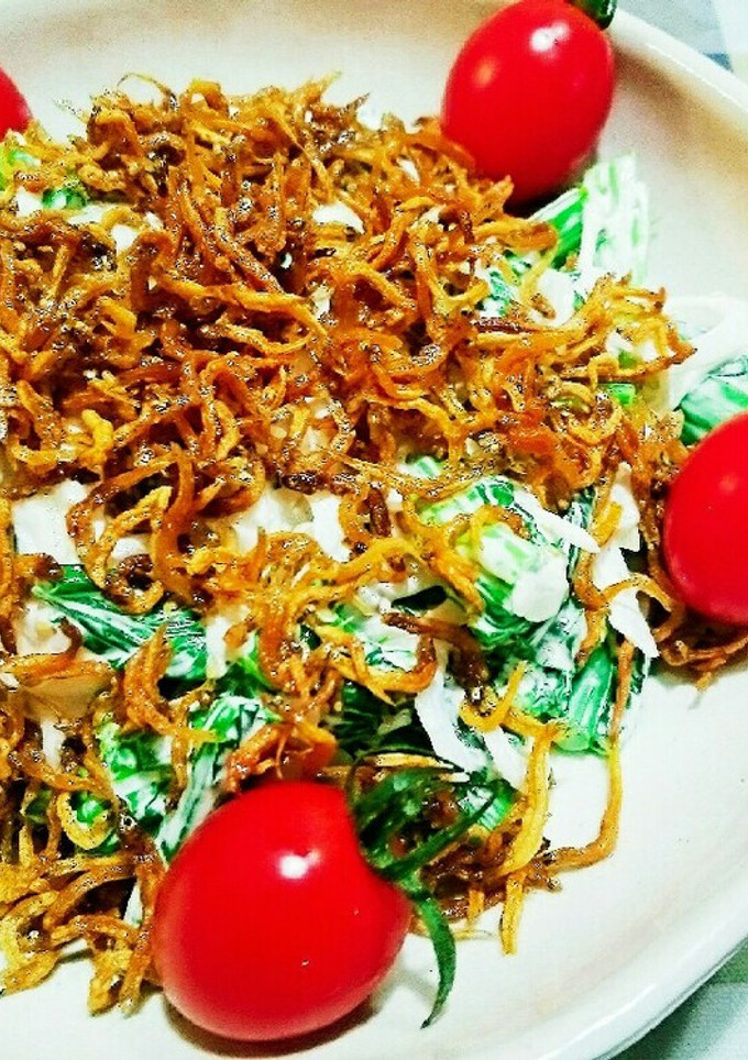 ☆菜の花と新玉ねぎの胡麻マヨサラダ☆-レシピのメイン写真