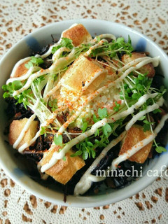 ポテサラとひじき煮のピリ辛マヨ丼-レシピのメイン写真