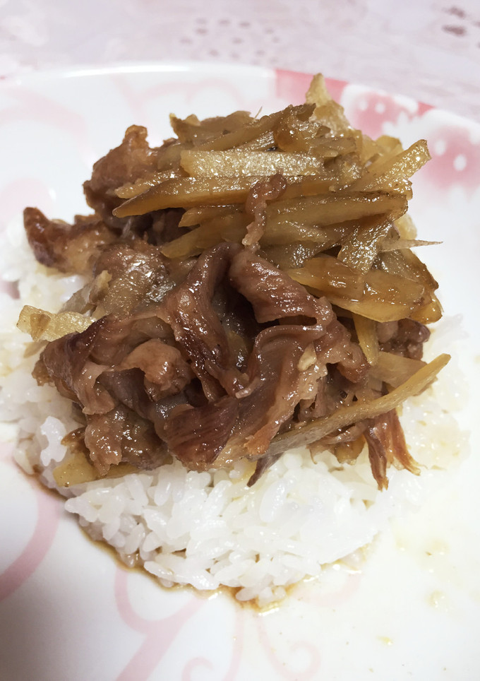 牛肉とごぼうのすき焼き煮☆早技☆-レシピのメイン写真