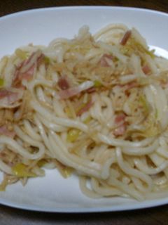 なめ茸で焼きうどん-レシピのメイン写真