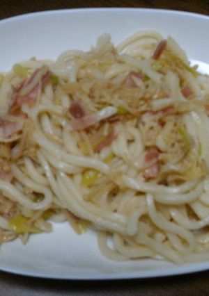 なめ茸で焼きうどん-レシピのメイン写真