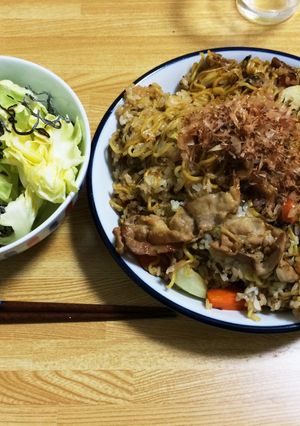 【男飯】 No.1 そばめし-レシピのメイン写真