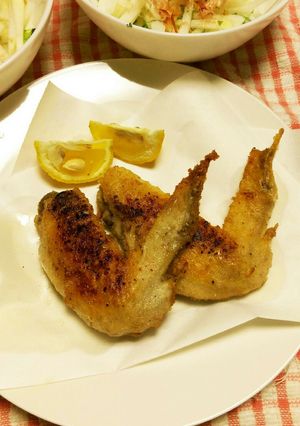 蒸し鶏手羽先のパリッと揚げ焼き*圧力鍋-レシピのメイン写真