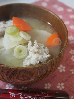 地元九十九里のいわしのつみれ汁♪-レシピのメイン写真